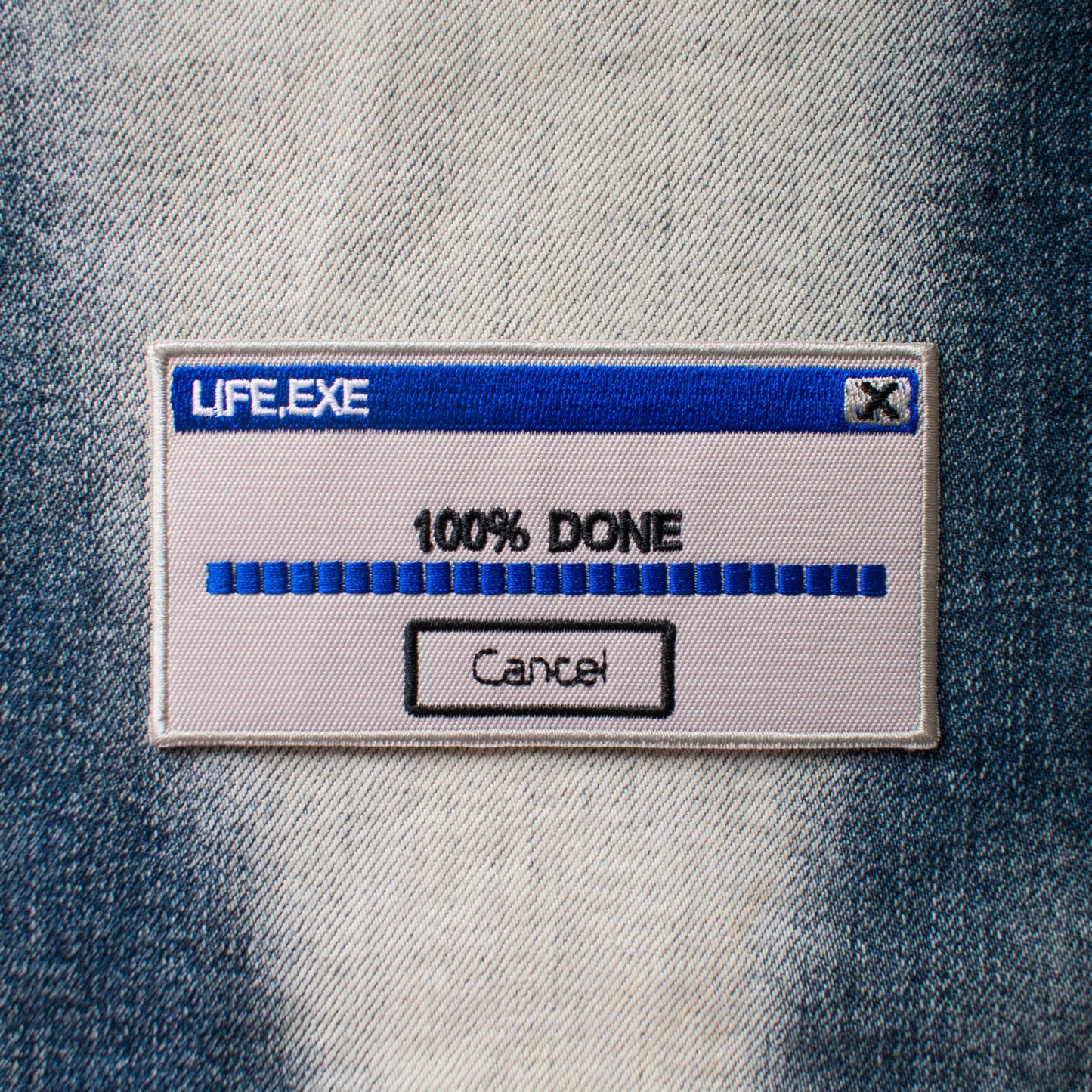 100% Done with Life Embroidered Patch