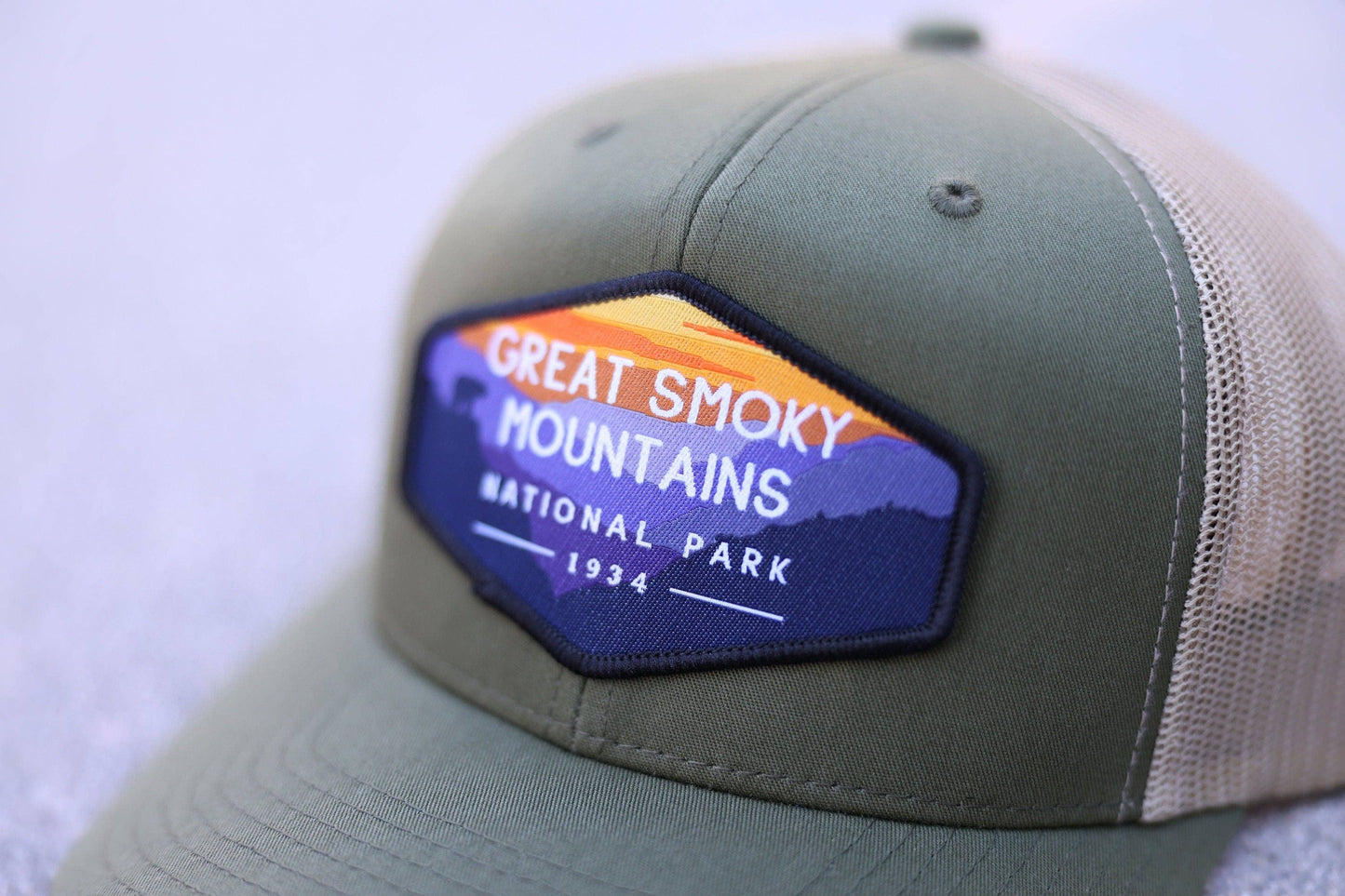 Great Smoky Mountains National Park Patch | National Park Woven Patch | For Iron on or sew on to apparel or bags or any fabric