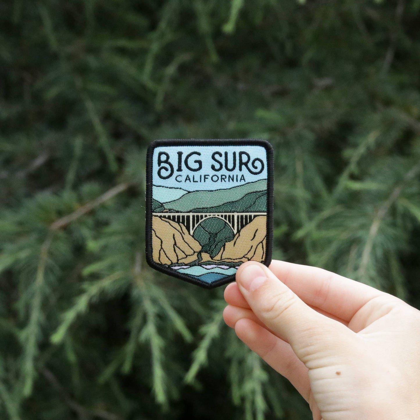 Big Sur California Patch | Woven Patch can be ironed or sewn