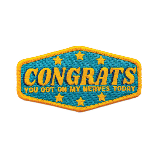 Congrats Embroidered Patch